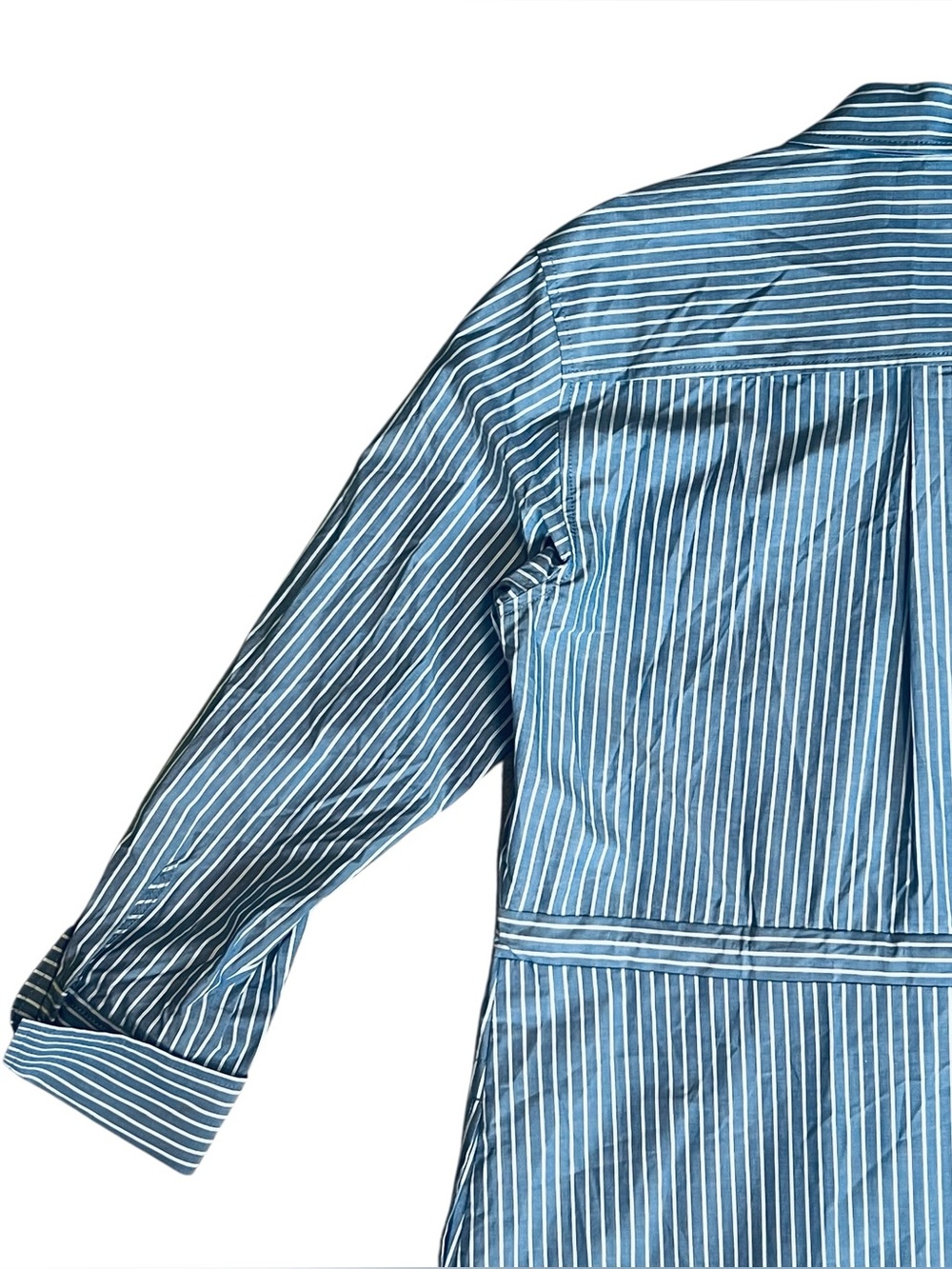 Rails Women’s Sz S Blue White Stripe Shivonne Midi Dress Button Front - Picture 9 of 14
